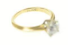 14K Yellow Gold Heart Cubic Zirconia Travel Engagement Ring