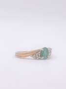 14kt Gold, Emerald, & Diamond Ring