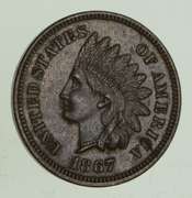 1867 Indian Head Cent