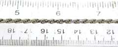 Italian Sterling Silver Rope Chain Necklace
