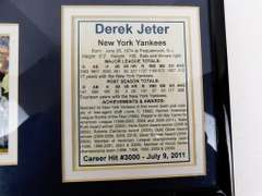 Derek Jeter Career Hit 3000 Framed Photos & Stats