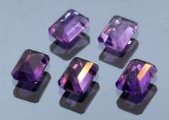 Glittering 4.82ct 5x7mm real Brazilian Amethyst set