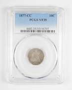VF35 1877-CC Seated Liberty Dime - Graded PCGS