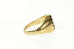10K Yellow Gold Marquise University Ladies Ornate Class Ring