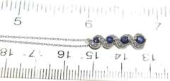 Captivating Blue Sapphire and Diamond Necklace