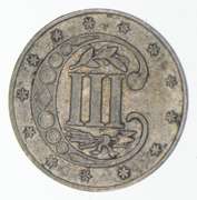1861 Silver Three-Cent Piece
