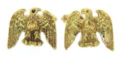 Glamorous 18kt YG Eagle Cufflinks