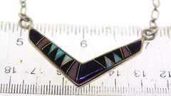 Ervin Hoski Set of Multi Stone Native American Necklace and Earrings