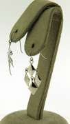 14KT White Gold JCM Dangle Earrings