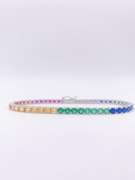 Rainbow Sterling Silver Bracelet
