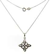 Set of Celtic Knot Pendant and Earrings
