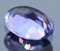 Vivid 1.31ct violet blue Tanzanite solitaire