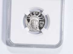 PF70 UCAM 1998-W $25 American Platinum Eagle - 1/4 Oz Platinum - NGC