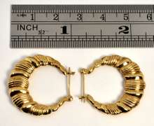 Stylish 14k Hoop Earrings