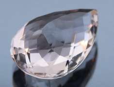 Substantial 25.23ct whisper pink checker top Amethyst