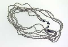 Fine Silver Three Strand Rope Chain Necklace