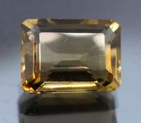 Rich 4.27ct untreated emerald cut Citrine