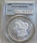 1887 Morgtan Dol PCGS MS-63 DMPL