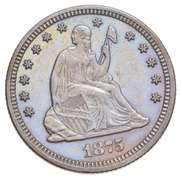 1875 Seated Liberty Quarter