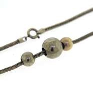 Italian Sterling Silver Ball Necklace