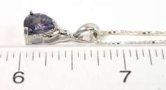 Sterling Silver Color Change Sapphire Necklace