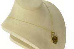 18K Yellow Gold 1899 Liberty Head Half Eagle $5 Coin Diamond Pendant