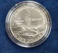1995 UNC Track and Field Commemorative Silver Dollar