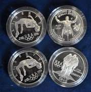 Lot OF 4 Olympic Commemorative Silver Dollar
