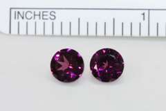 Vibrant Natural Rhodolite Pair - 2.14 cts.