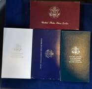 Lot of 4 Commemorative Silver Dollars