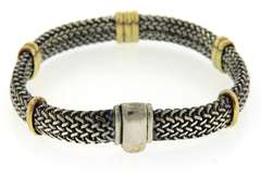 Italian Sterling Silver Woven Bracelet