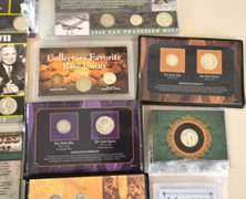 Estate Lot Of Coins In Display Holders