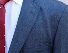 Stylish Flannel Slim Fit Suit, Made in Italy