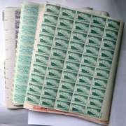 30 Mint 3 Cent US Comm Stamp Sheets 1940-50 Era