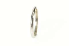 Platinum 2.0mm Classic Simple Rounded Wedding Band Ring