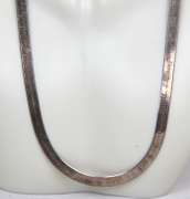 Italian Sterling Silver Snake Necklace
