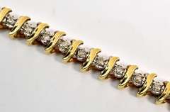 Sweet "S" Link Diamond Bracelet