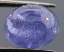 Large 4.42ct UNHEATED blue violet Tanzanite