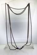 Fine Silver Three Strand Rope Chain Necklace