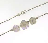 Lot of Flower Necklace and Matching Bracelet