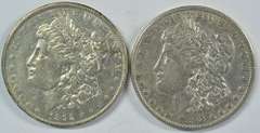 Scarce 1892 & 1892-O Morgan Silver Dollars. Nicer