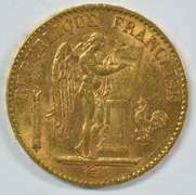 Pretty 1895-A France 20 Francs Gold 'Angel' coin