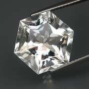 Stunning! 10.04ct diamond white Brazilian Quartz