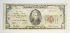 1929 $20 Schenectady, New York United States National Currency