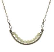 Sterling Silver Seed Pearl Necklace