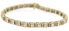 Remarkable 5cts Diamond Yellow Gold Bracelet