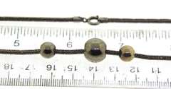 Italian Sterling Silver Ball Necklace