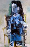 Pablo Picasso, Jacqueline, Seated With Her Cat