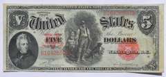 Near Unc Series of 1907 $5 US Note