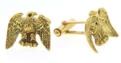 Glamorous 18kt YG Eagle Cufflinks
